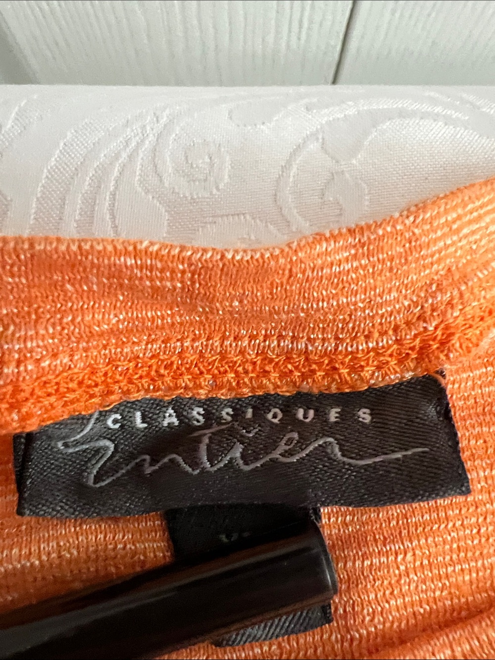 Classiques Entier Vibrant Orange Knit Top